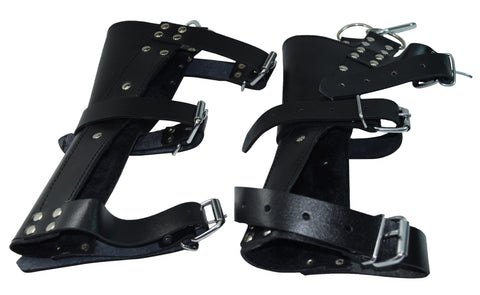 Heavy Duty Three Buckle Leather Ankle Suspension Straps